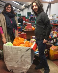 Caroline lending a helping hand