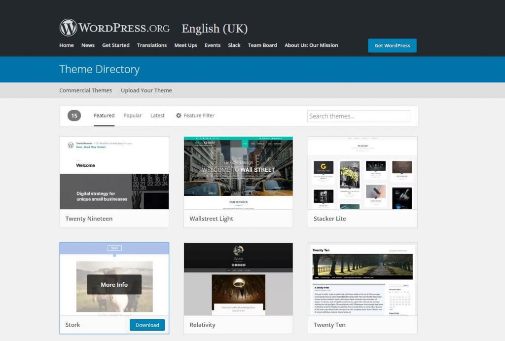WordPress Theme Directory