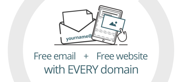 Free email & free website with every domain