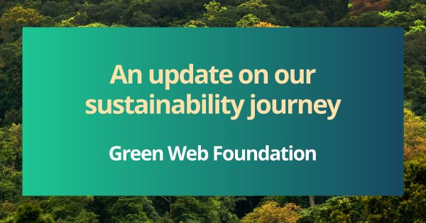 An update on our sustainability journey