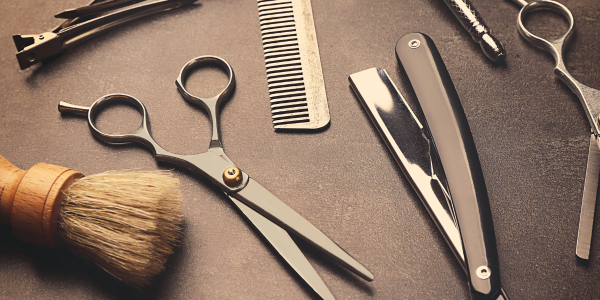 Hair cutting equipment at a Turkish Barbers