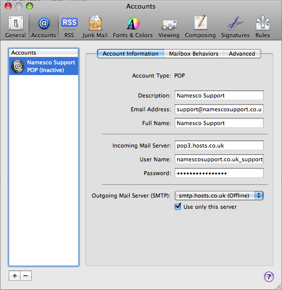 How to enable SSL in Mac Mail - Support Centre -
