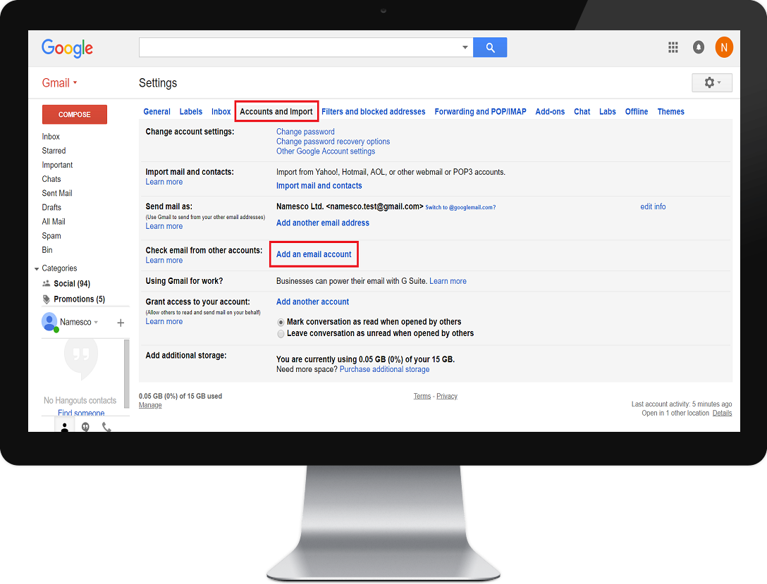 Gmail step 2 Gmail step 2
