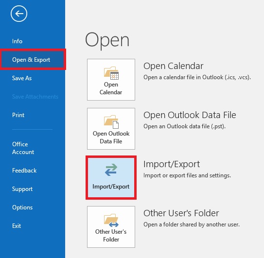 import ics into outlook 2016