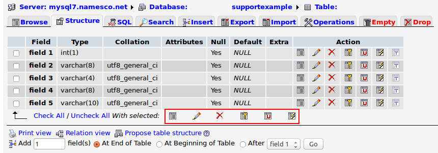 edit tables edit tables