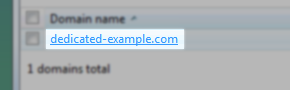 select domain name