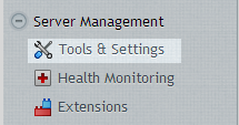 Tools and Settings Menu Tools and Settings Menu