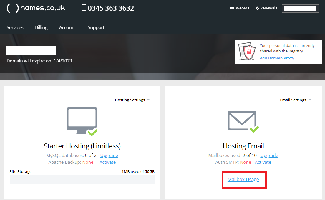 How to reduce your mailbox storage quota usage Support Centre names