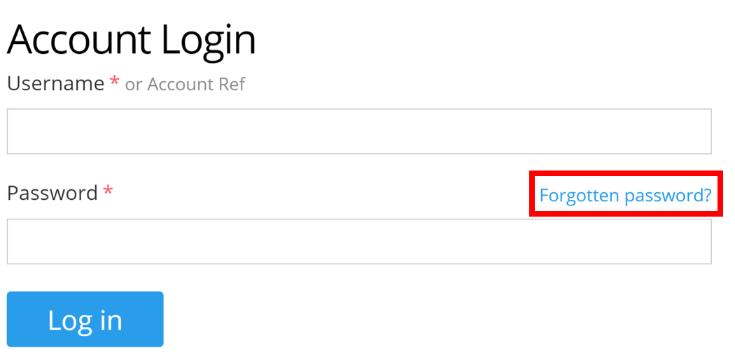 How to reset your Online Control Panel Password - Support Centre ...