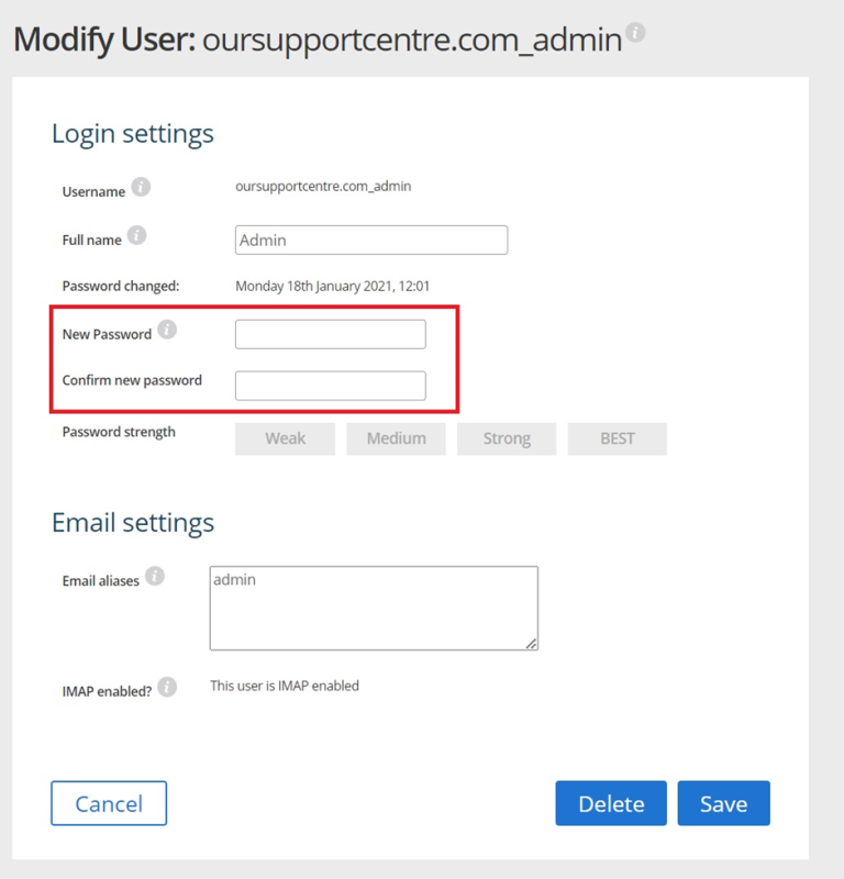 How to change your email password - Support Centre - names.co.uk