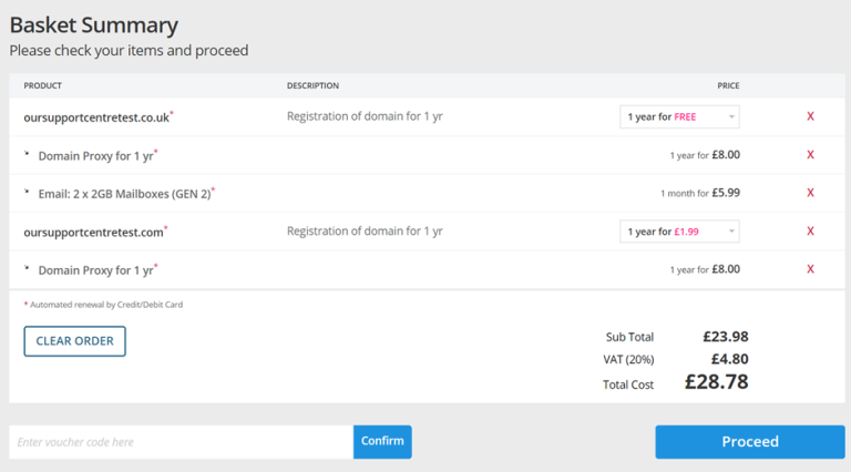 How to access your Saved Orders - Support Centre - names.co.uk