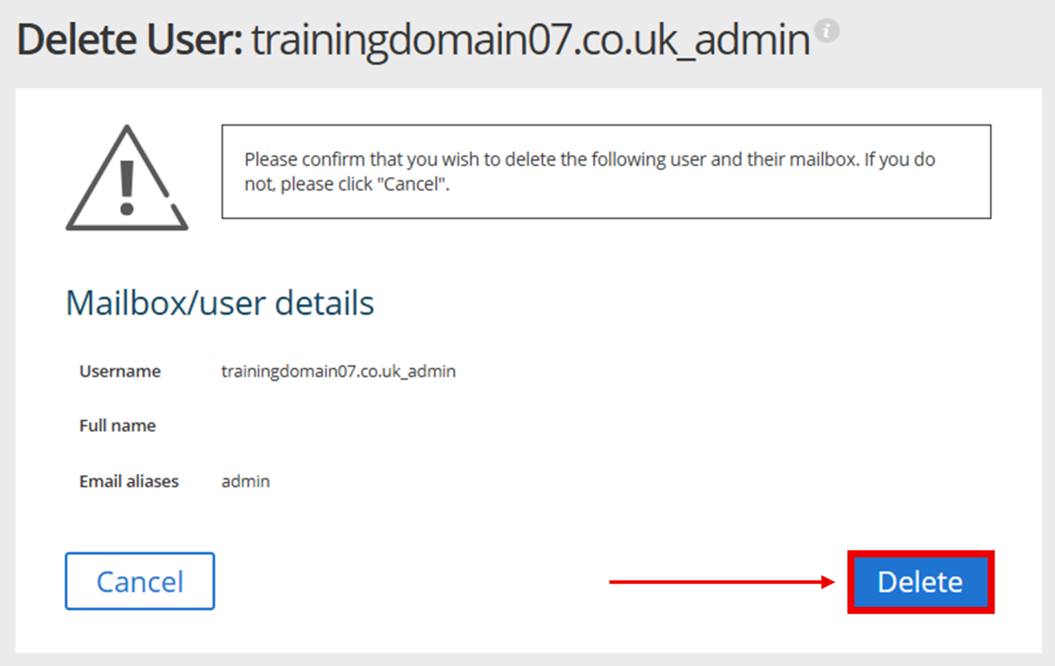 How to Delete a Mailbox - Support Centre - names.co.uk